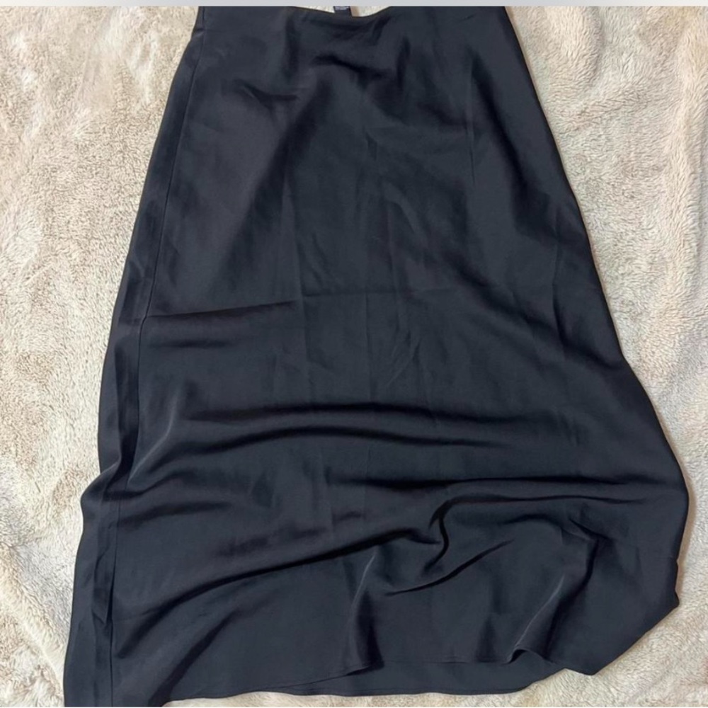 Satin slip midi skirt size small high waisted forever 21